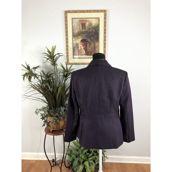 Evan-Picone Women Jacket 10 Mob Wife 3 Buttons Front Office Siren Lined Lapel - Picture 5 of 10